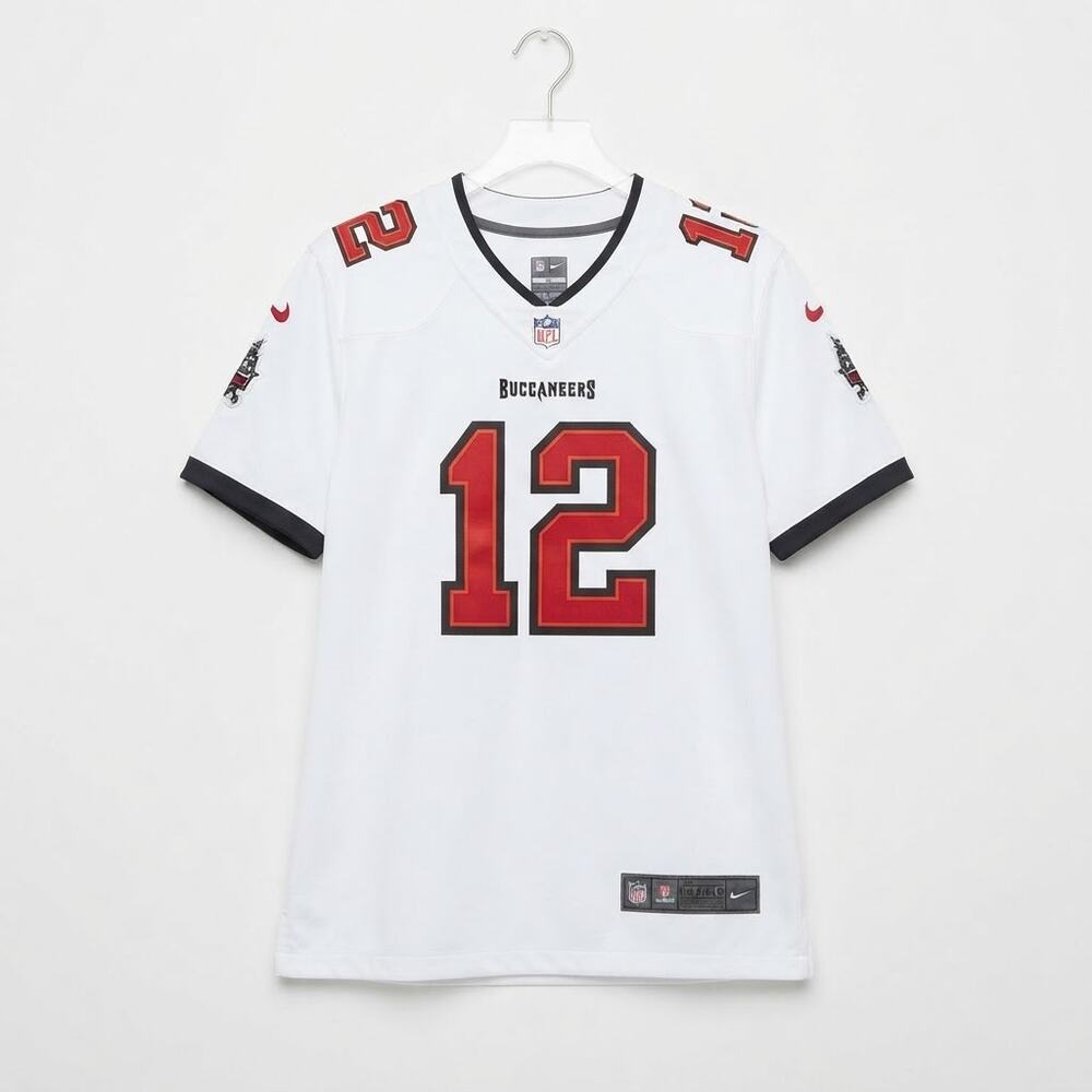 Nike Tom Brady Tampa Bay Buccaneers #12 White NFL Football Jersey Size XL